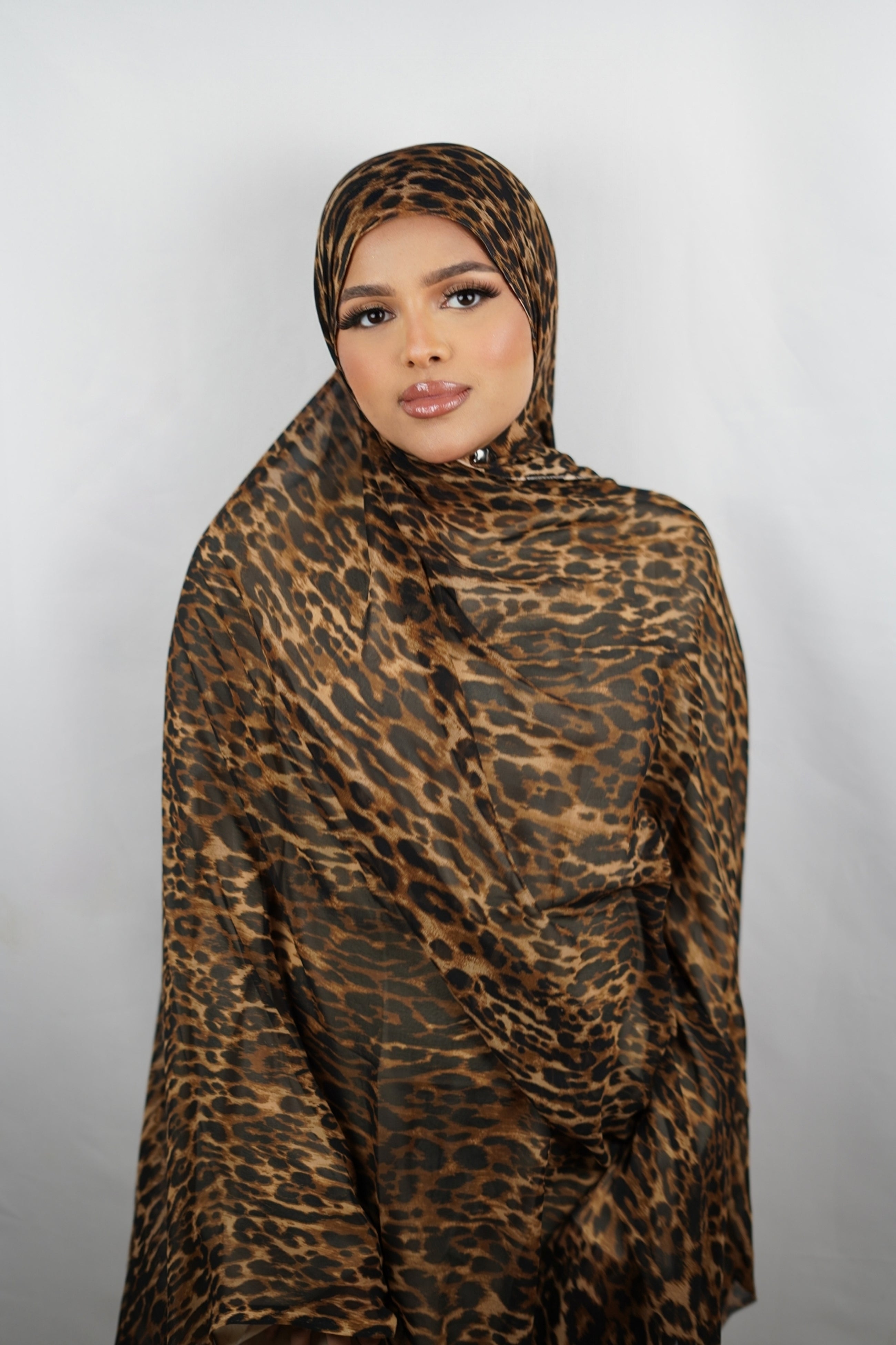Desert Cheetah Chiffon Hijab