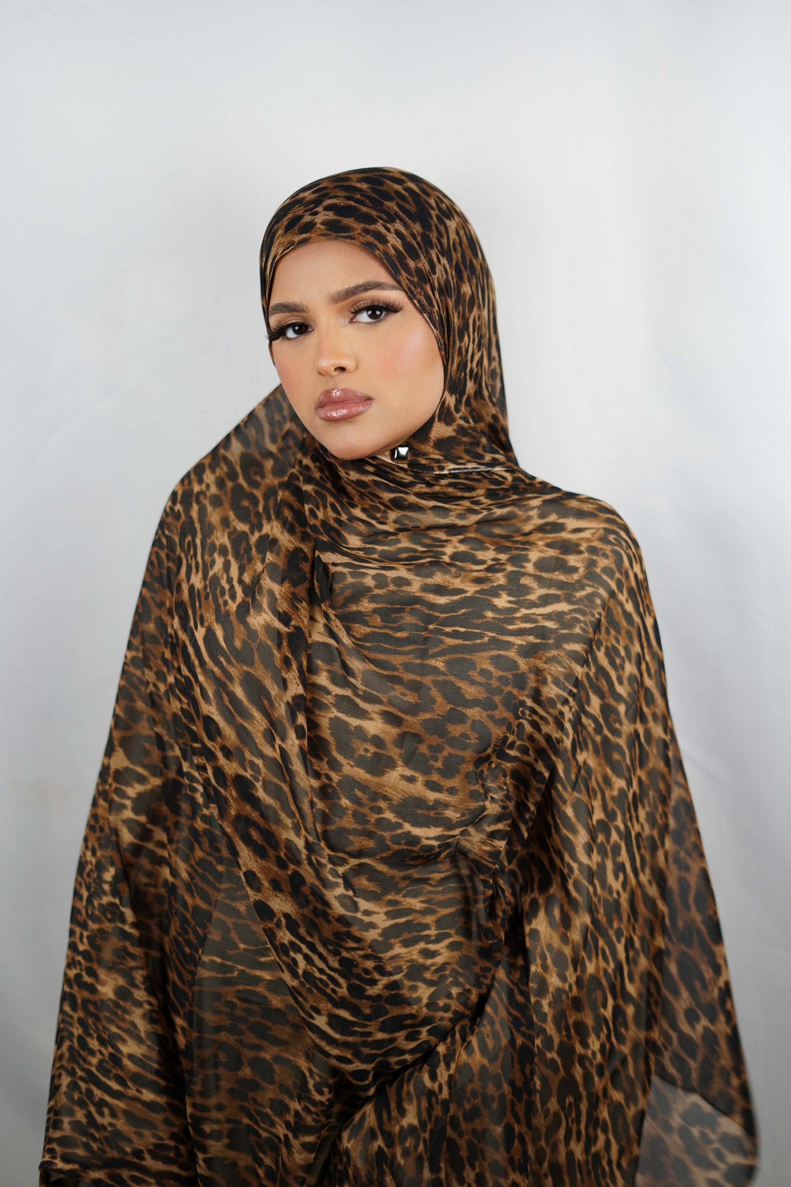 Desert Cheetah Chiffon Hijab
