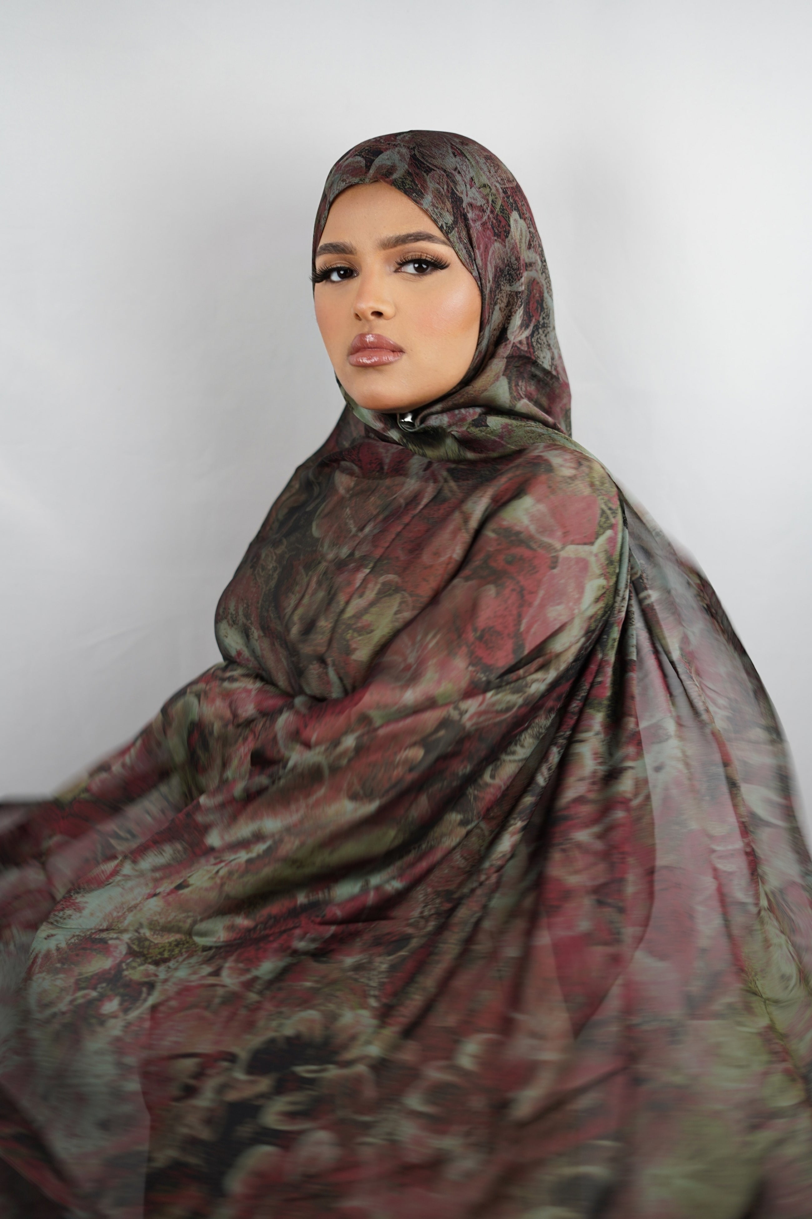 Blushed Olive Garden Hijab