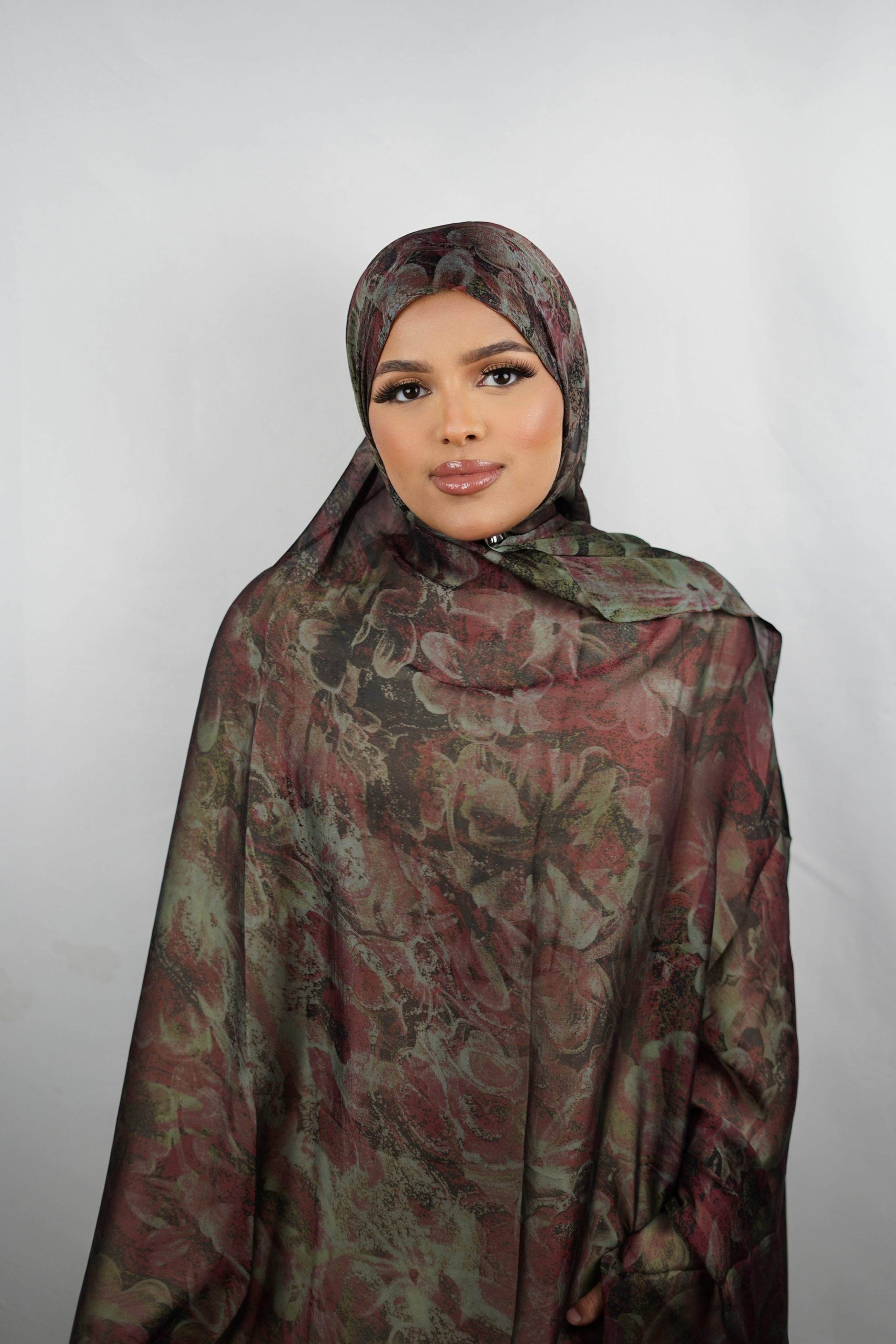 Blushed Olive Garden Hijab