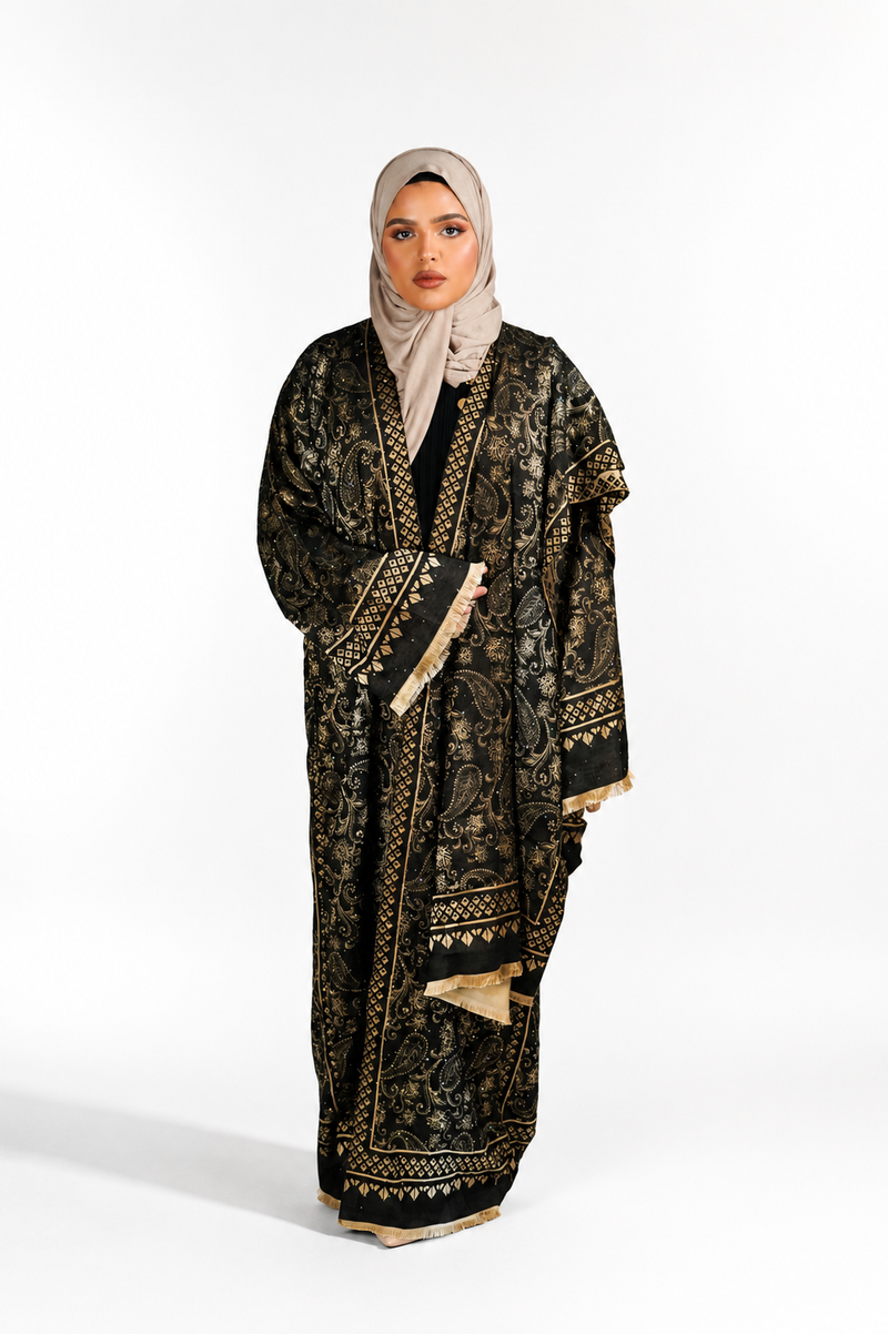 Noir Pashmina Abaya