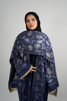 Layali Navy Cashmere Abaya