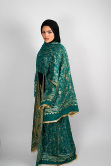 Jade Pashmina Abaya