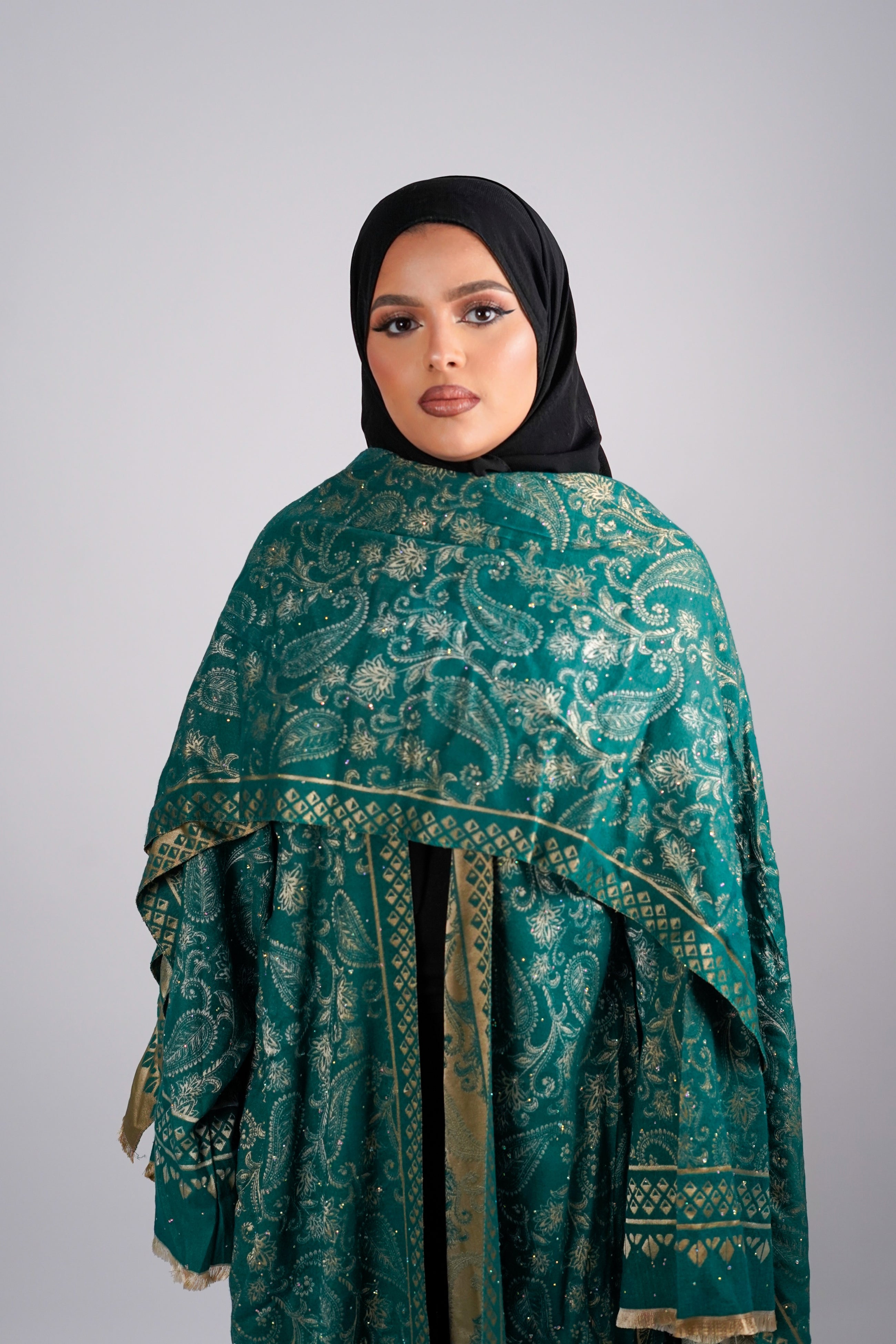 Jade Pashmina Abaya
