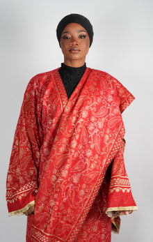 Ruby Pashmina Abaya