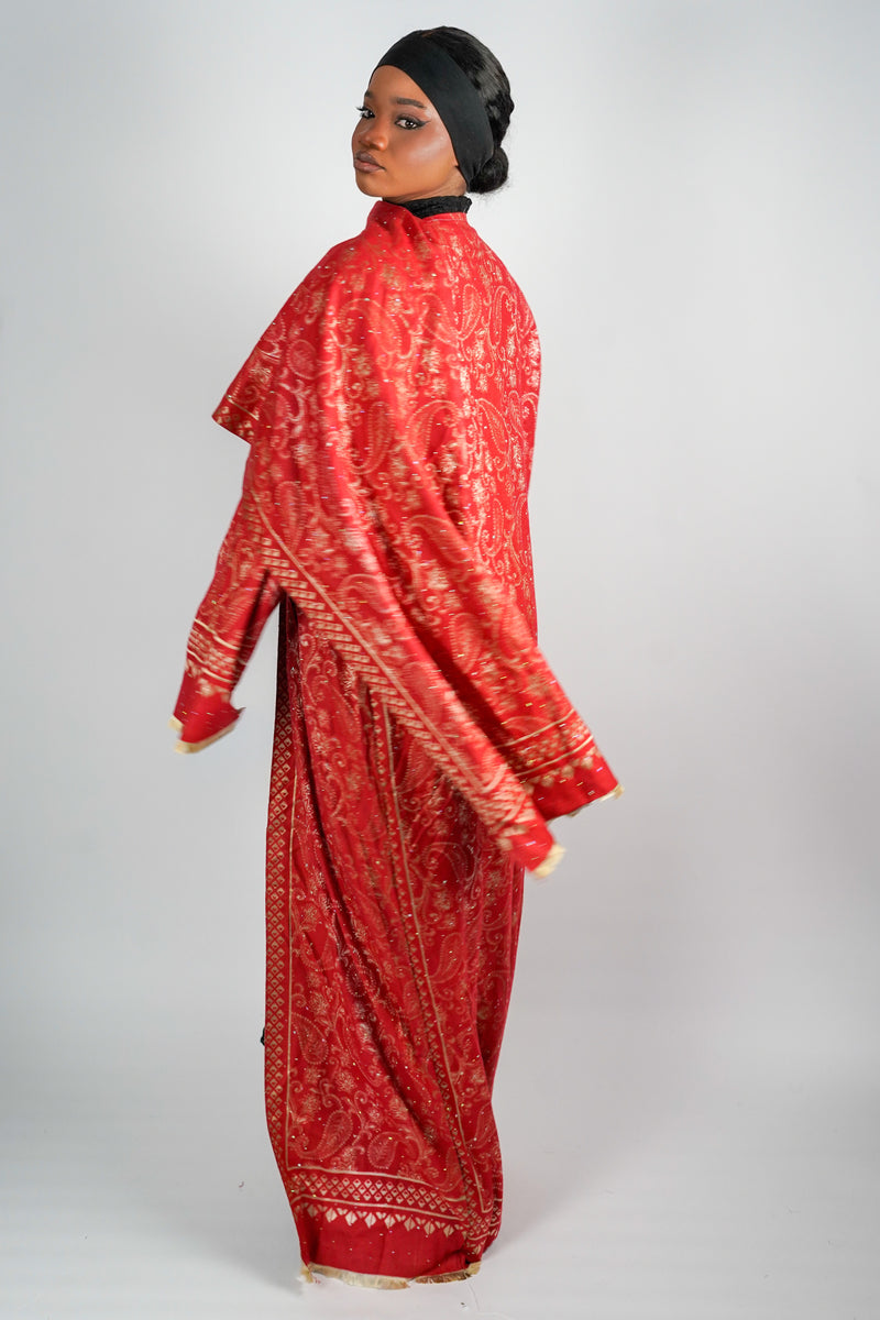Ruby Pashmina Abaya
