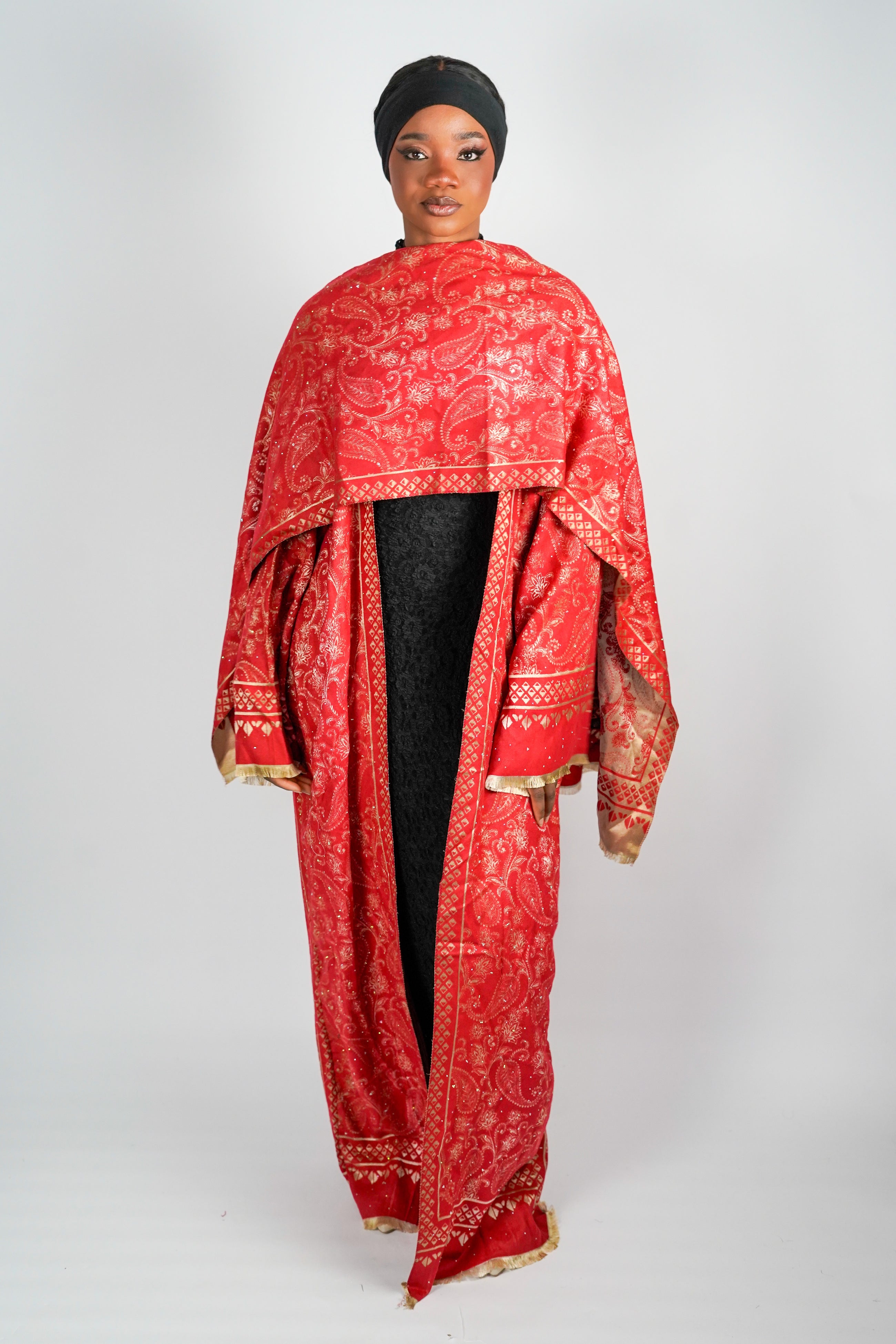 Ruby Pashmina Abaya