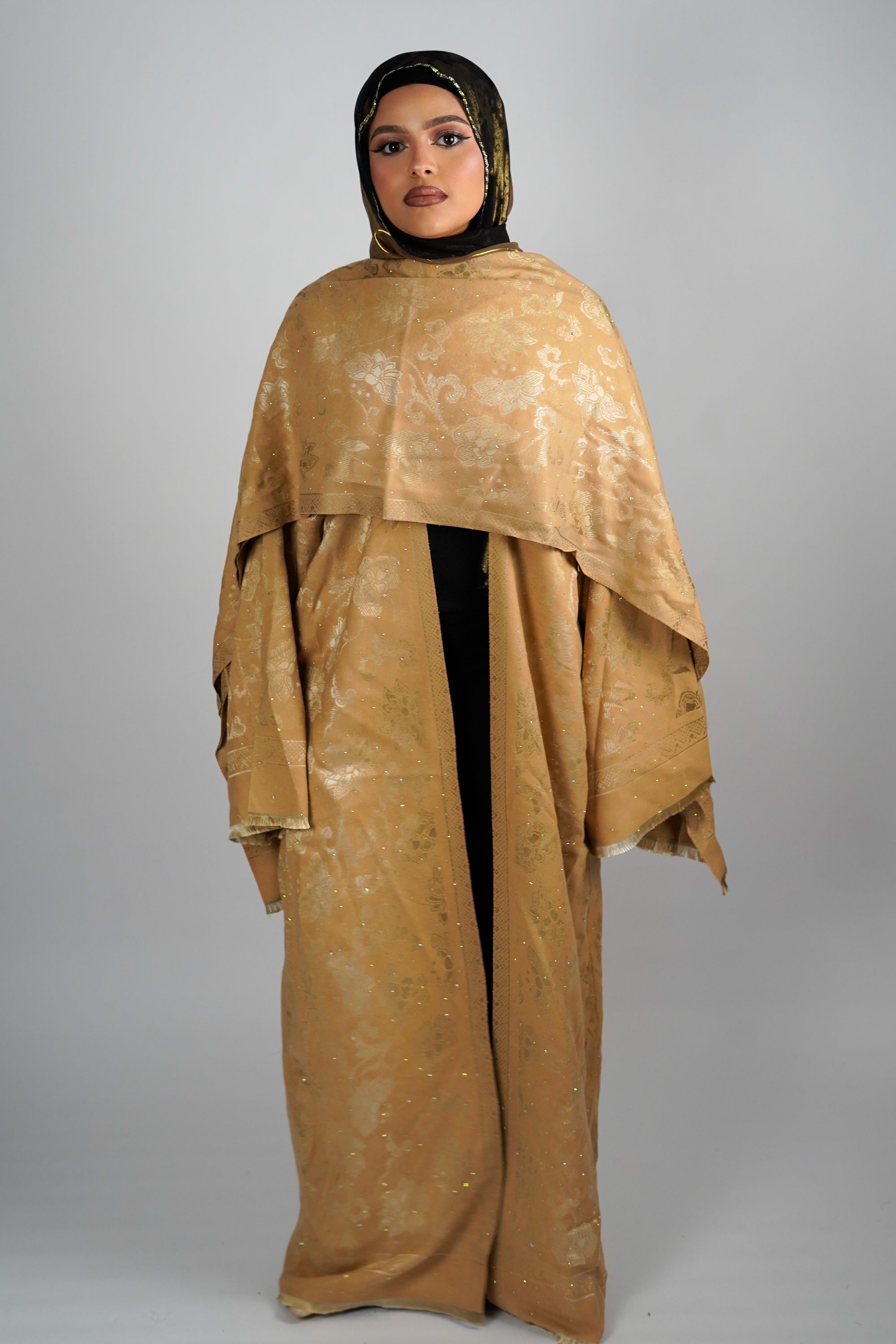 Gold Pashmina Abaya