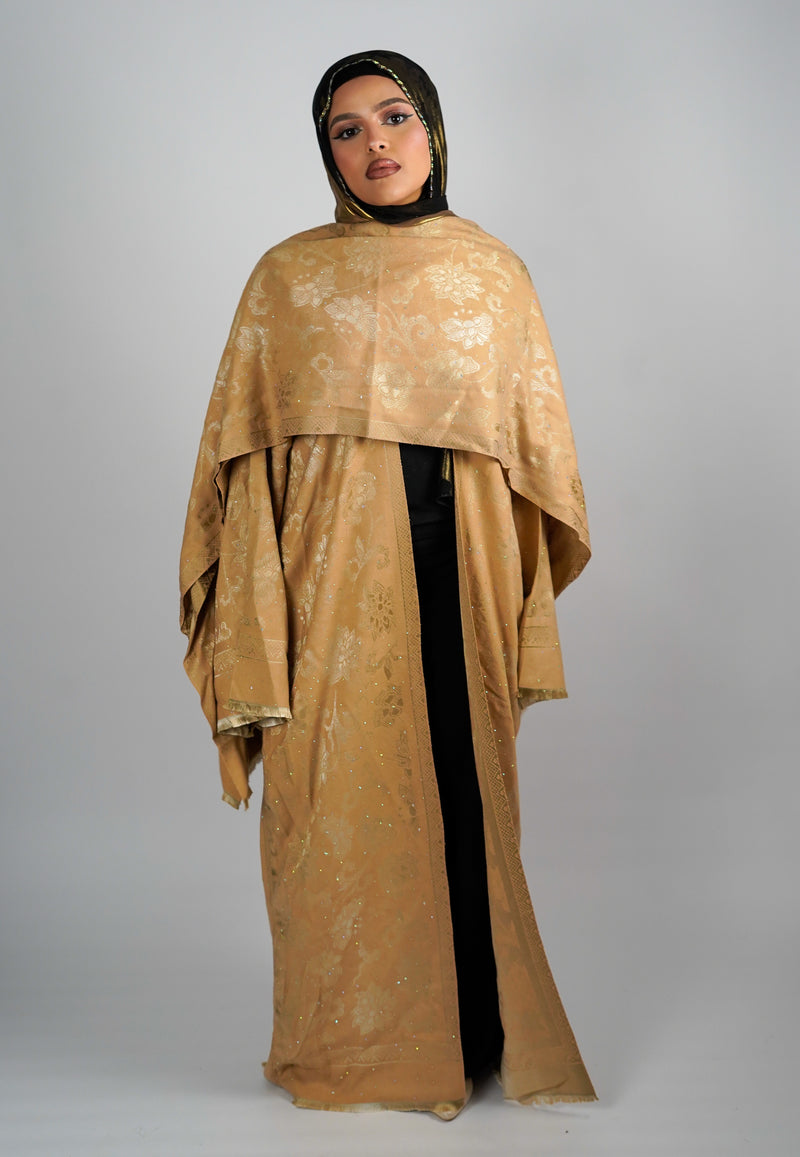 Gold Pashmina Abaya