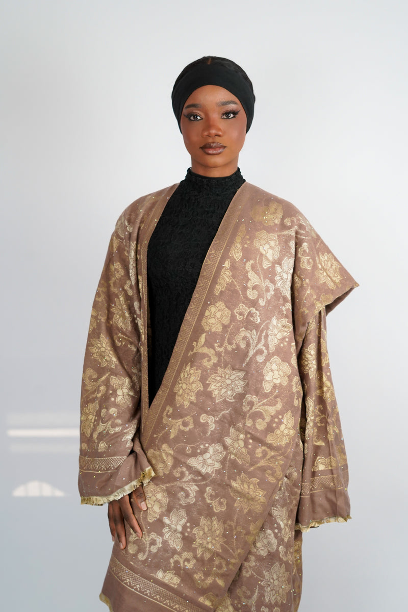 Blush Pashmina Abaya