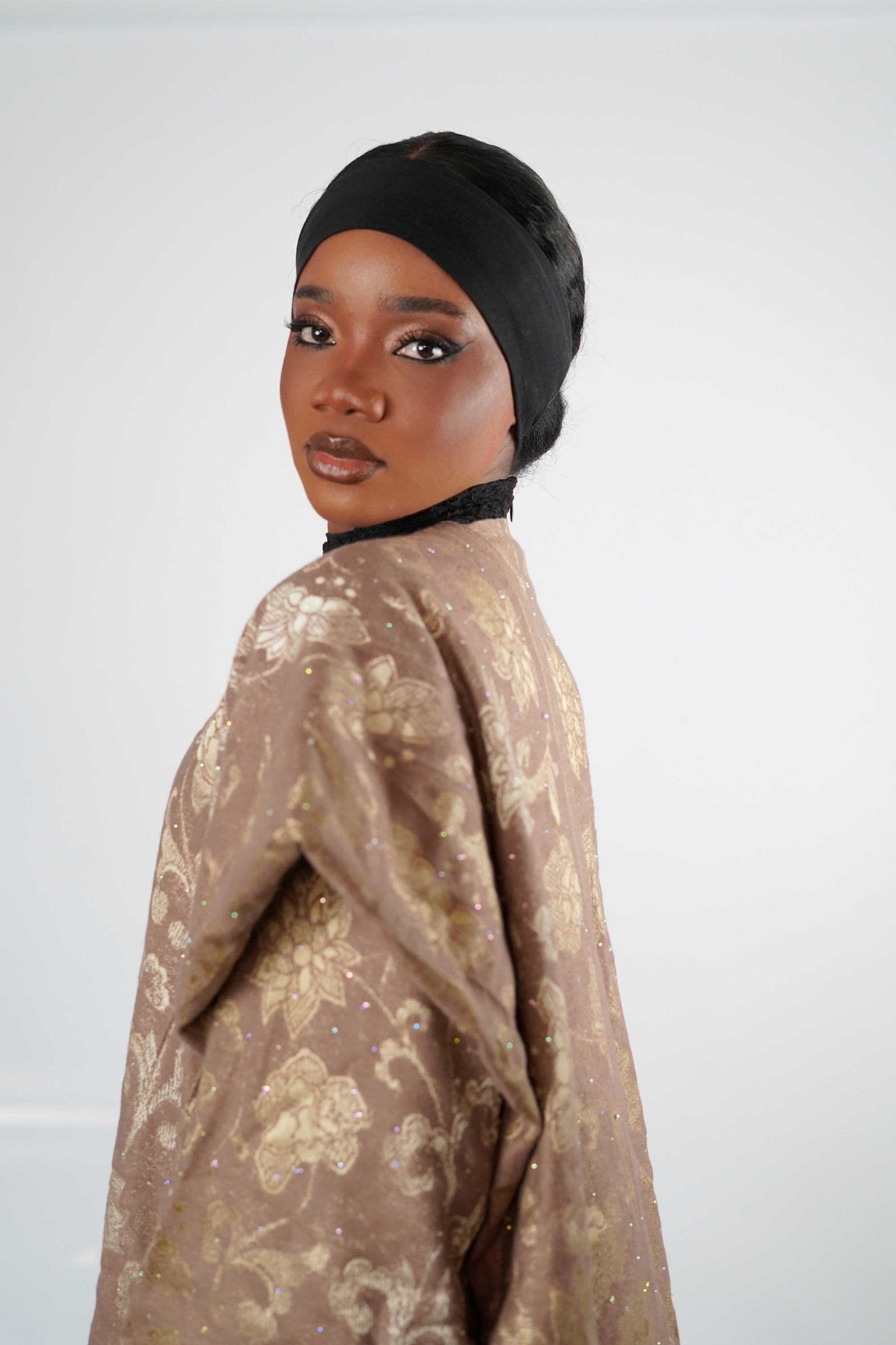 Blush Pashmina Abaya