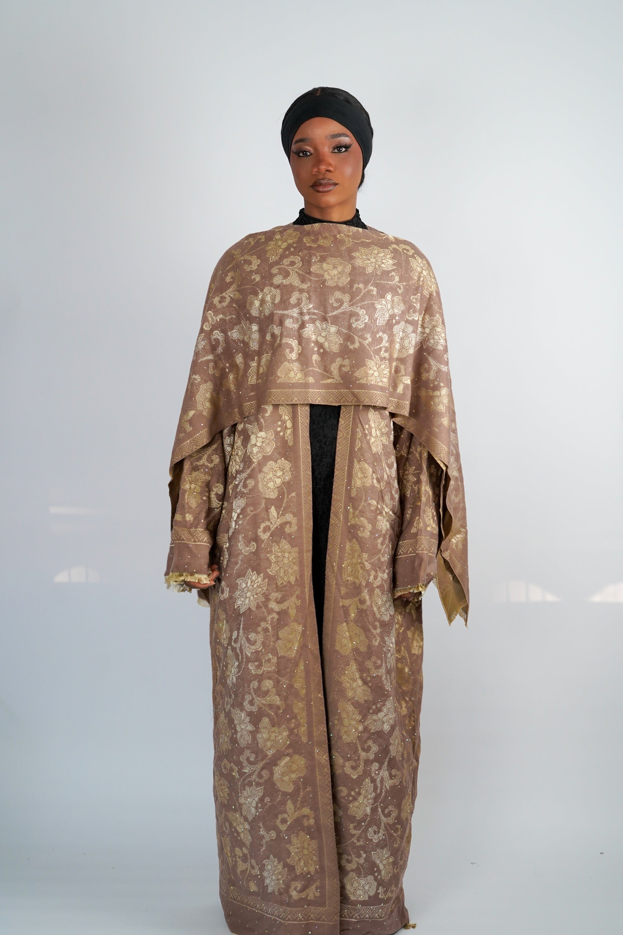 Blush Pashmina Abaya