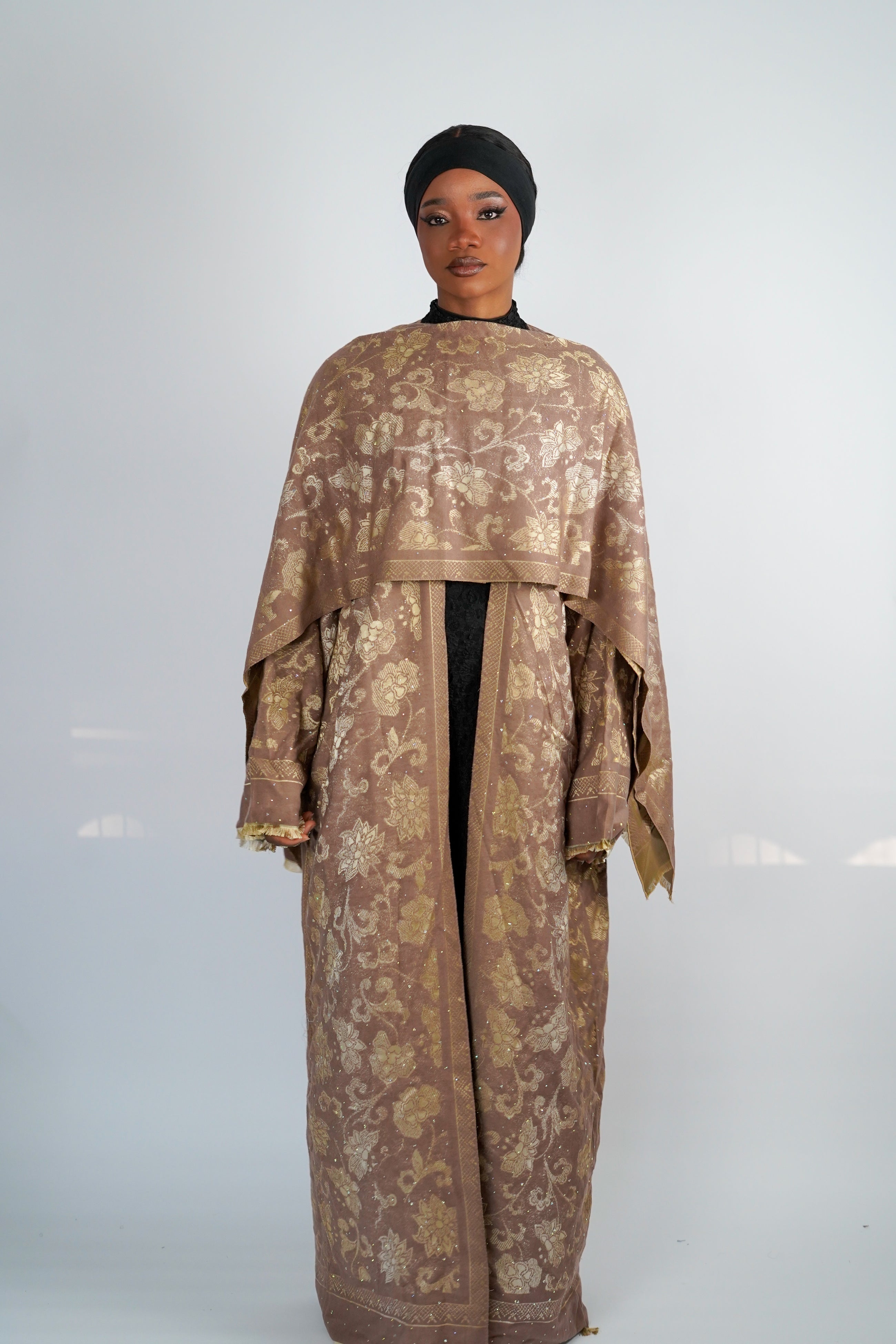 Blush Pashmina Abaya