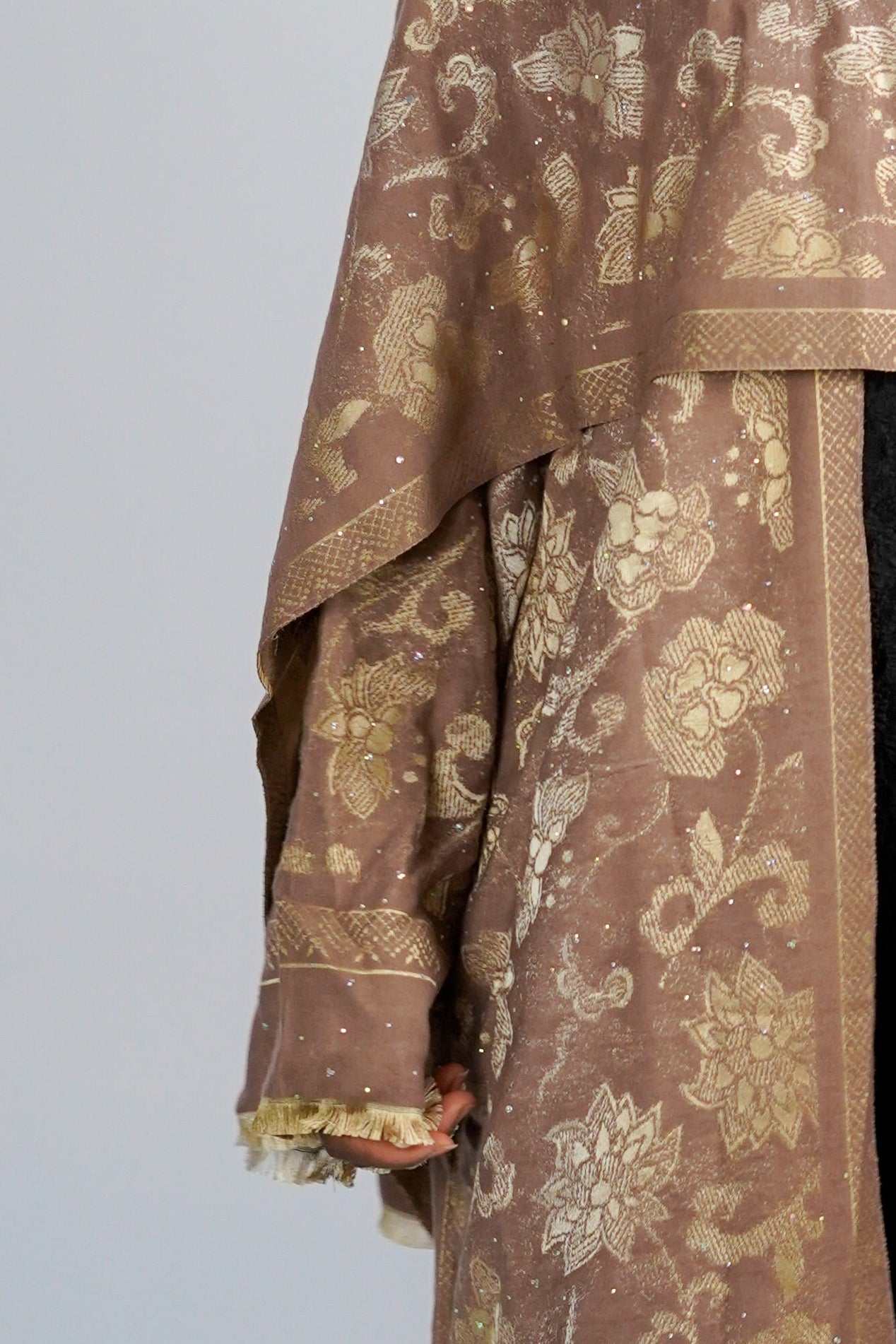 Blush Pashmina Abaya