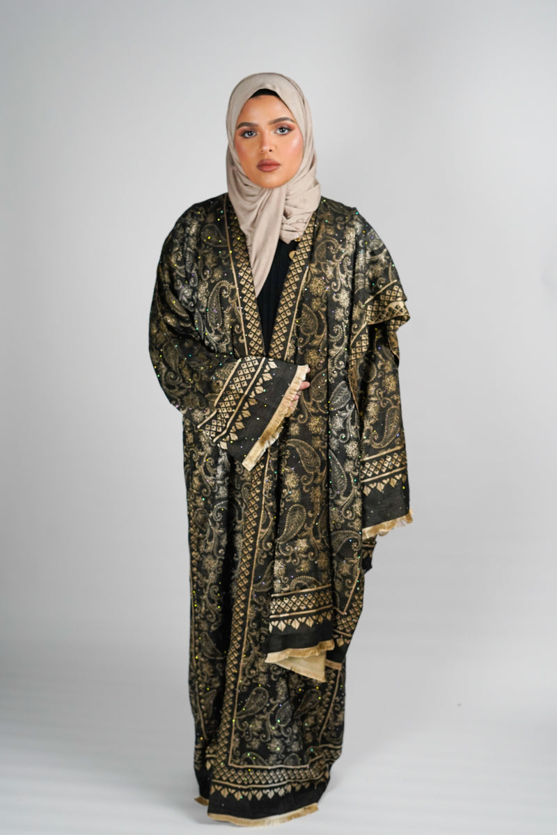 Noir Pashmina Abaya